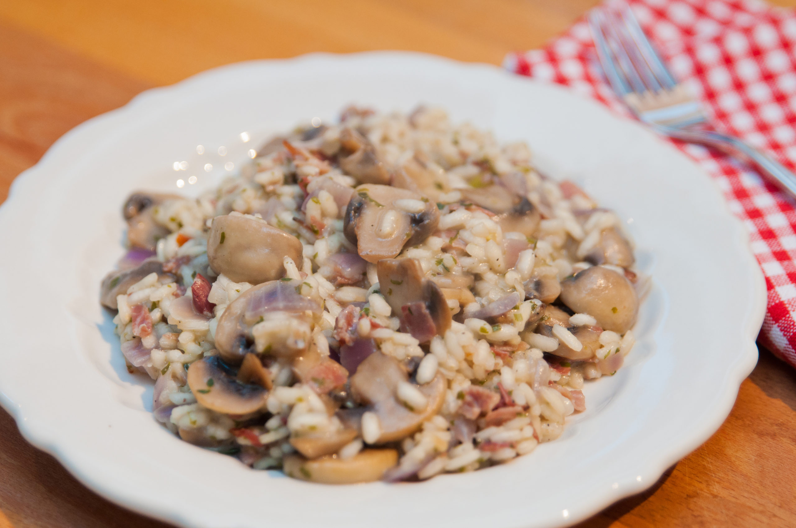 Bacon & Mushroom Risotto