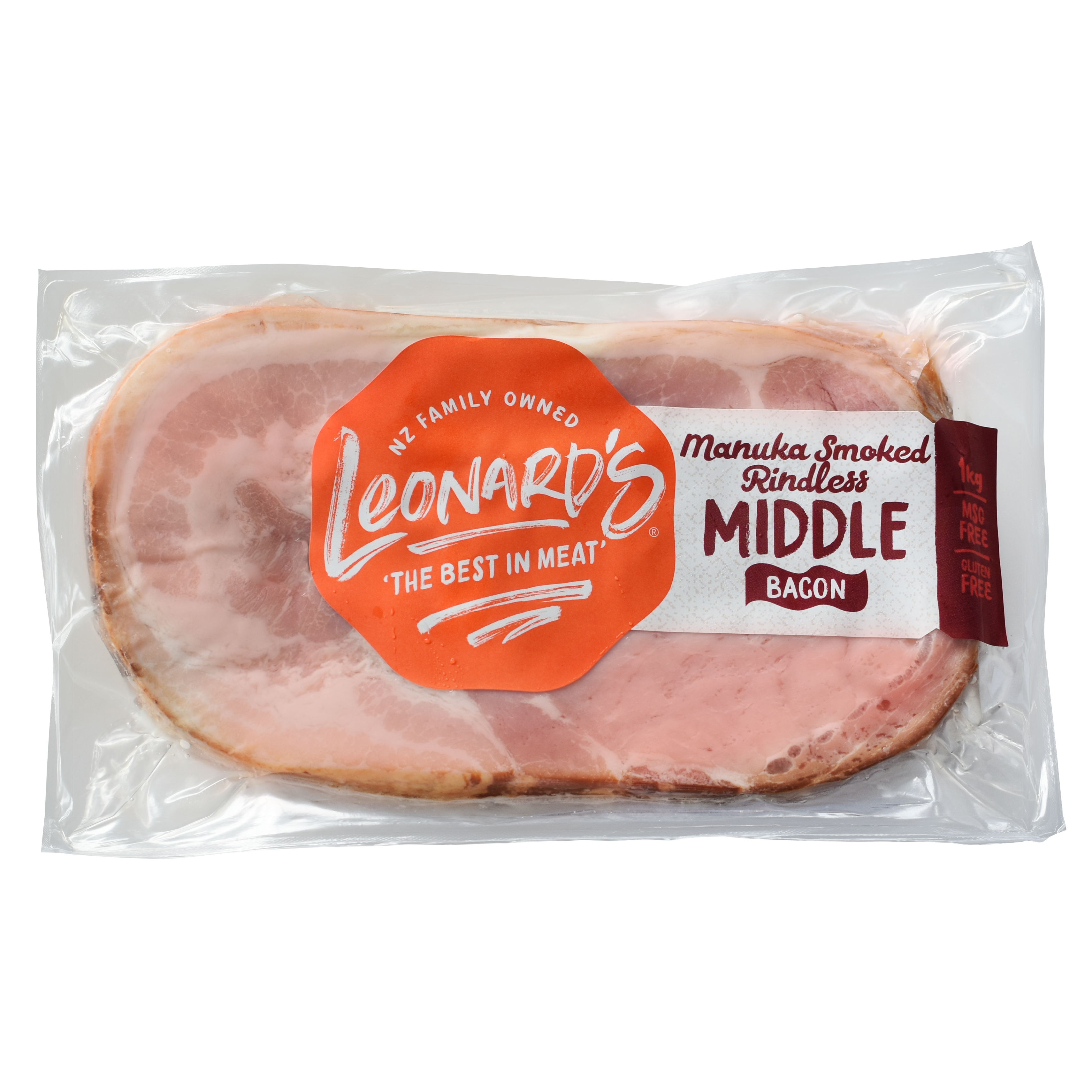 Manuka Smoked Rindless Middle Bacon