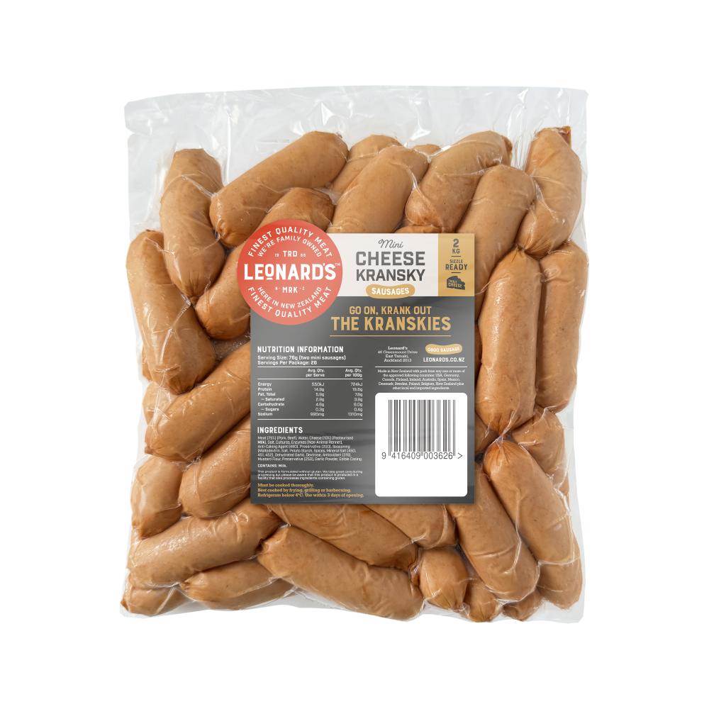 Mini Cheese Kransky Sausages Mini Cheese Kransky Sausages